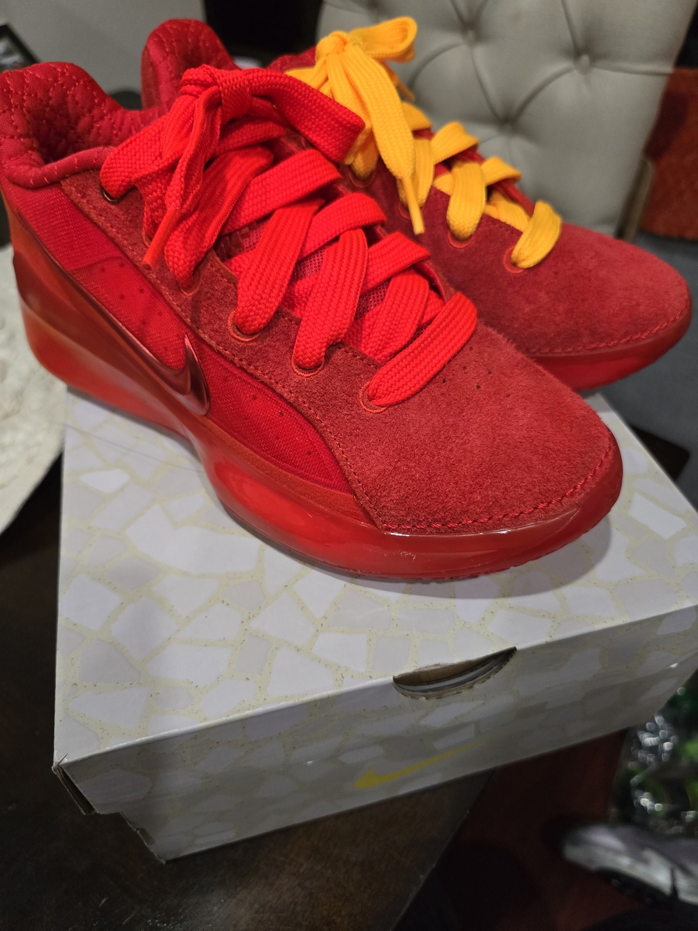 X Juju Watkins Lebron Nxxt Gen Ep 'light Crimson' In Red Size 6.5